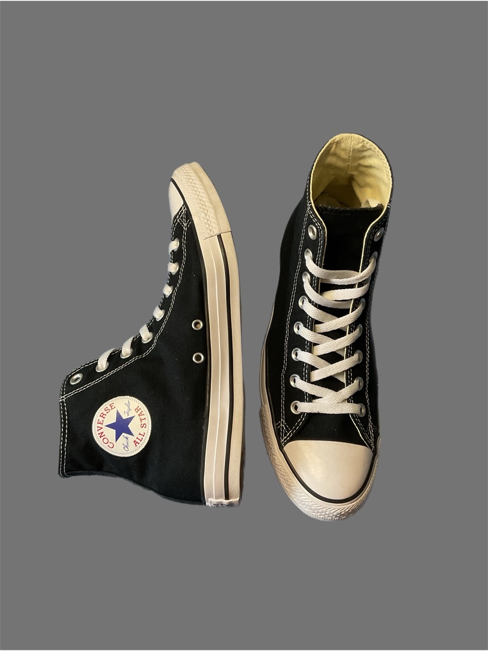 Converse Chuck Taylor All Star Shoes Mens 10 Black Hi Tops Casual Skater M9160 - Picture 15 of 16